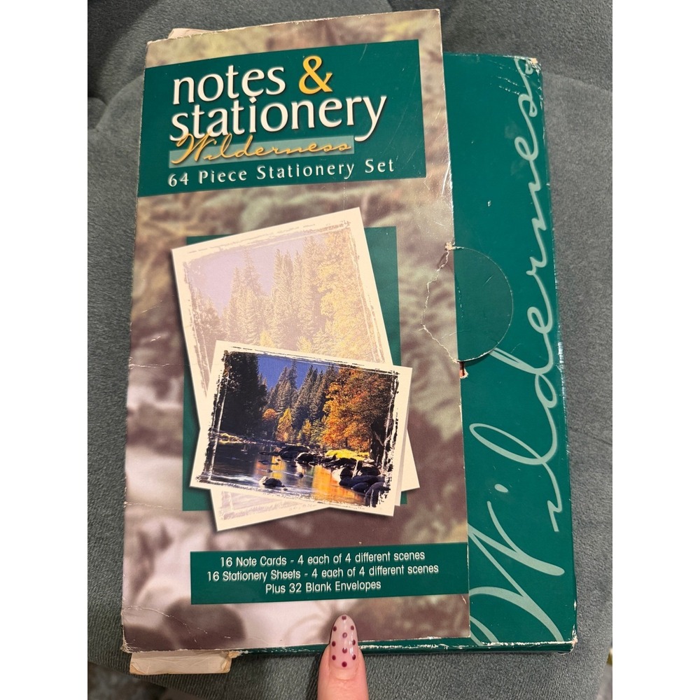 Wilderness 64 Piece Stationery Set Note Cards Envelopes Padre Publishers